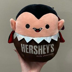 Squishmallow Herseys chocolate Vlad the vampire plush teddy bear